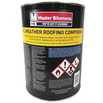Master Bitumens All Weather Roof Sealant Black Bitumen 5L