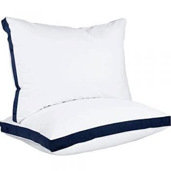 Utopia Bedding Sleeping Pillows 2 Pack, 45 x 66 cm Bed Pillows, Cotton Blend Fabric, Soft Pillows for Front, Back and Side Sleepers