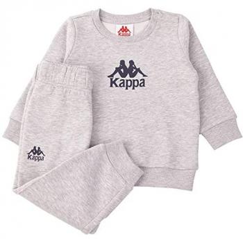 Kappa Kinder Jogginganzug, grau, aus hochwertiger Sweatqualität