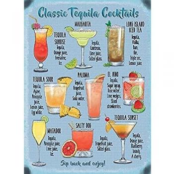 Tequila Classic Mixology Metal Banner – 40 × 30 cm