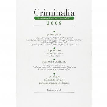 Criminalia. Annuario di scienze penalistiche