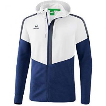 Erima Squad Kapuzen-Trainingsjacke Kids Weiss 164
