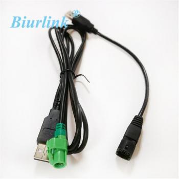 USB‑Draht‑Adapter (4‑Pol) für Biurlink Radio‑Headunit – VW / BMW CD‑Spieler
