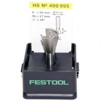 Festool Grat-/Zinkenfräser HS Schaft 8 mm HS S8 D20/17/15°