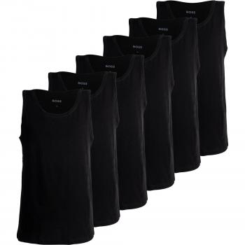 BOSS Baumwoll Unterhemd Herren 6er Pack