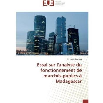 Jaonasy, Anivosoa: Essai sur l'analyse du fonctionnement de marchés publics à Madagascar