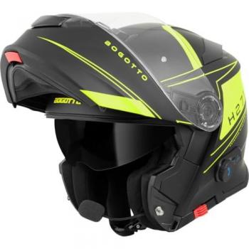 Casco Bluetooth Bogotto H271 Taog XL Nero Giallo