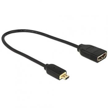 Delock micro HDMI (Typ D) — HDMI (Typ A) (0.20 m, HDMI), Video Kabel