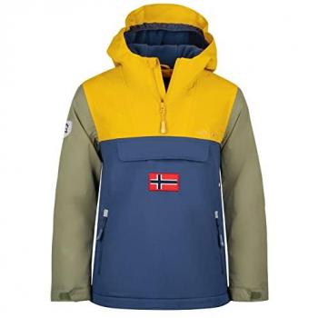 Trollkids Kinderanorak Kirkenes, 164 cm, gelbe Version