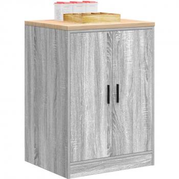 Armoire de rangement sonoma gris 60x51x85 cm pour garage