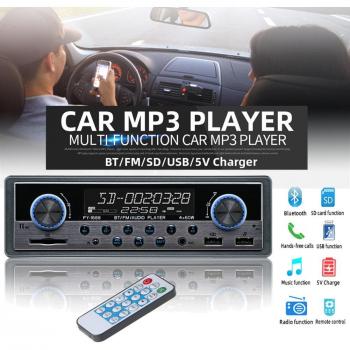 Sistema de audio para coche: Bluetooth, radio FM, reproductor MP3, entrada USB