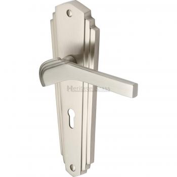 Double Lever Lock Duo – Satin Nickel