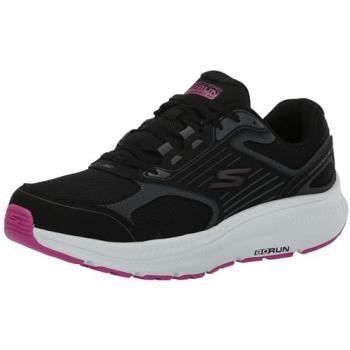 Skechers GO RUN Consistent 2.0 – Damen‑Version, Schwarz/Rosa, Größe 39,5, vegan