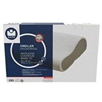 Oreiller bultex 52x33 cm, soutien lombaire et cervical