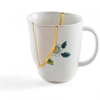 Modell 1 Kintsugi‑Tasse – Porzellan & 24 Karats Gold, Seletti