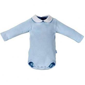 Body Manica Lunga Interlock Celeste 18 Mesi