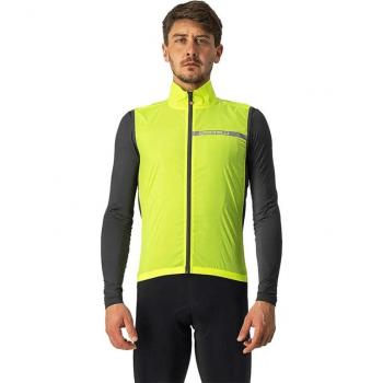 Chaleco Rápido Squadra Stretch Gris Oscuro/Amarillo