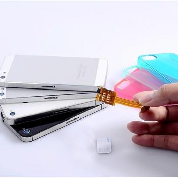 Besegad iPhone Dual SIM Card Adaptor for 5, 5C, 5S, 6, 6S