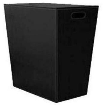 Koh Wäschekorb ECOPELLE 60 cm mit integriertem Abfalleimer