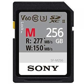 Sony SF-M series (SDXC, 256 GB, U3, UHS-II), Speicherkarte, Schwarz