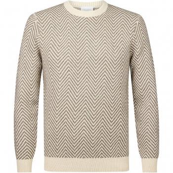 Profuomo Herren Pullover Beige, Größe XLarge