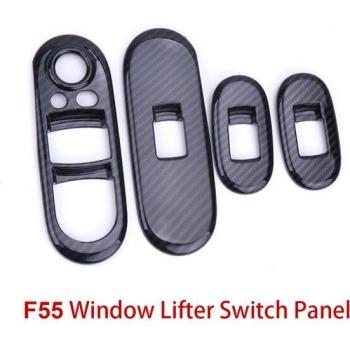 Carbon Fiber Stickers for Mini Cooper S JCW F55 F56 Window Lifter Switch Control