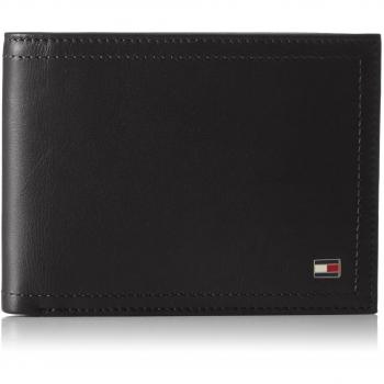 Tommy Hilfiger Harry Cc And Coin Pocket Billetera y Monedero, Hombre, Negro