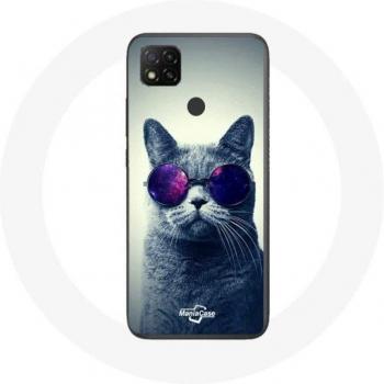 Xiaomi Redmi 9C Hülle Katzenbrillen-Ästhetik