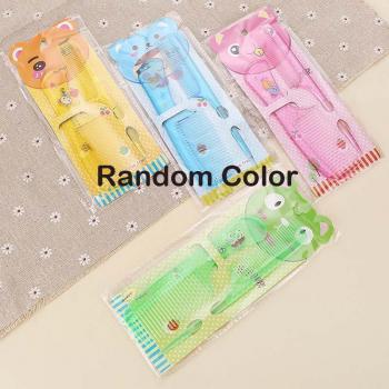 2Pcs Cute Hair Brush and Comb Set for Children
