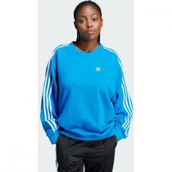 Merle Bleu Sweat Femme 3-Stripes Adidas