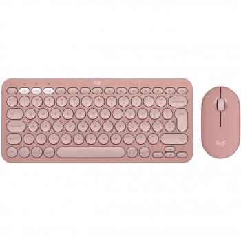 Combo Logitech Pebble 2 Teclado y Ratón Inalámbricos Rosa QWERTY Internacional