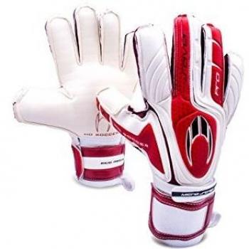 Soccer Pro Saver Duo Handschuhe für den Torhüter – Unisex, Erwachsenen‑Größe 5, Farben: Weiß, Rot, Schwarz