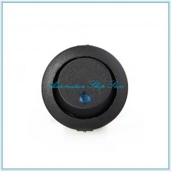 5Pcs 12V Round Rocker Switch with LED Indicator SPST ON/OFF