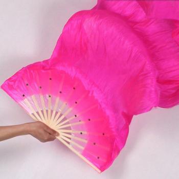 Disfraz de danza del vientre para mujer, con abanicos de bambú y seda