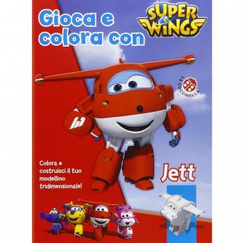 Gioca e colora con Jett. Super Wings. Con gadget