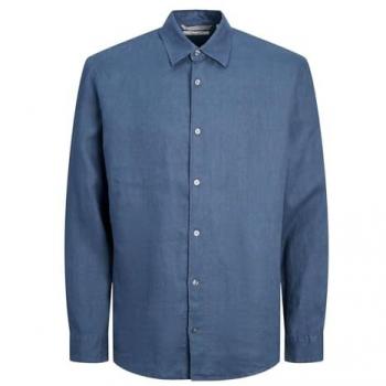 Camicia a Maniche Lunghe Jack & Jones Blu