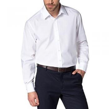 Comfort FIT Eterna Chambray Hemd mit langen Ärmeln, einfarbig