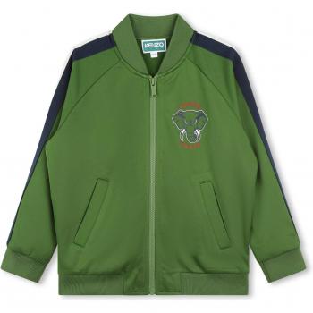 Gilet zippé Kenzo Kids unisex vert (Taille 14)