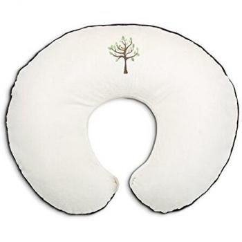 Boppy Baby Kissen „Cream Life Tree“ – Velours & Baumwolle in neutralem Beige