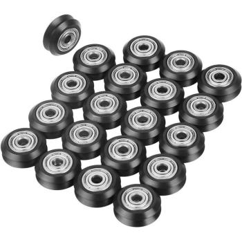 Kit roue V 20 pièces – rainure 5 mm, alésage 6‑2‑5, poulie et roulement imprimante 3D CNC