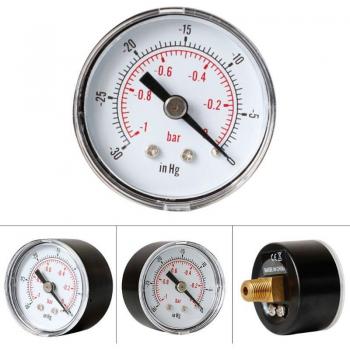 Vacuum Pressure Gauge 40mm for Air, Fuel, Oil, Water