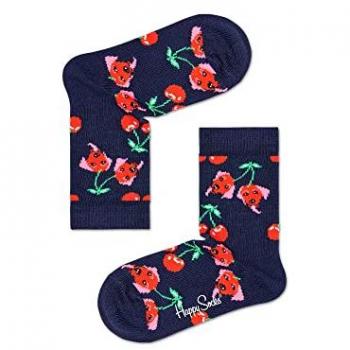 Happy Socks Calcetines Infantiles Cherry Dog Talla 0-12M Suaves y Coloridos