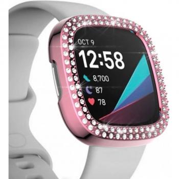 Clear Waterproof Case for Fitbit Versa 2, 3, Lite, Sense with Screen Protector