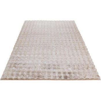Tapis Shaggy Uni Ayna 60x100 Beige Moderne