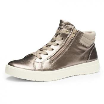 High Top Sneakerboot ARA ROM – Damenbezug, beige, Gr. 6 (39), velours & glattleder