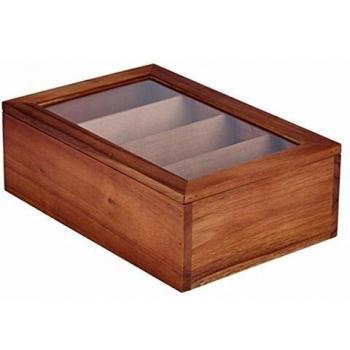 Rustic Acacia Tea Box
