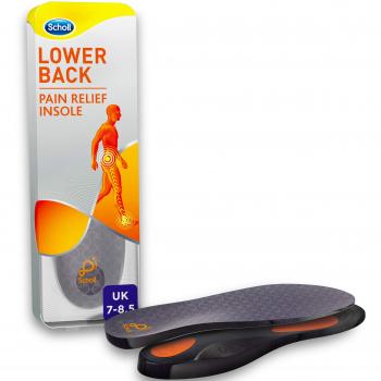 Scholl Orthotic Insole for Lower Back Pain, Medium, UK Size 7-8.5