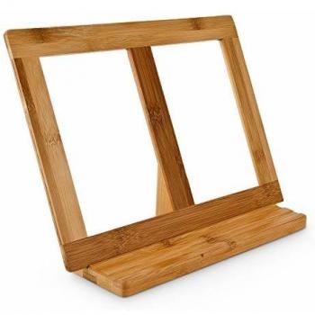 Bambus Buchstütze Relaxdays – 32 × 12 × 23,5 cm