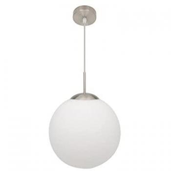 Lampe Suspendue Astro 1xe27 Blanc/Nickel 30x30 cm