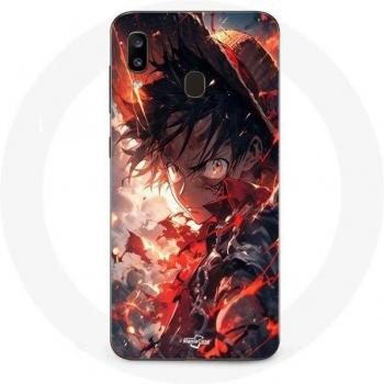 Casque d'Art Manga pour Galaxy A20 – Luffy Furieux
